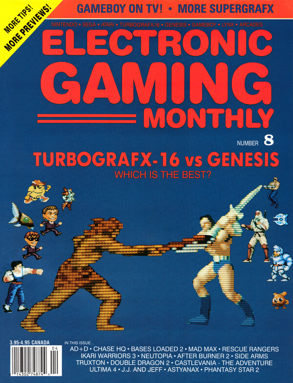 Electronic Gaming Monthly Issue 8 (March 1990) cover